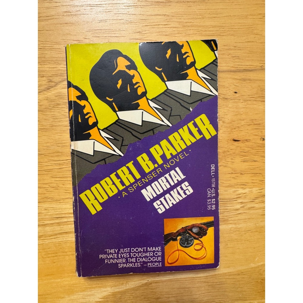 Mortal Stakes Robert‎ B Parker Spenser Novel Paperback 1984 Dell Book
